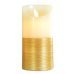 Χριστουγεννιάτικο Διακοσμητικό Κερί Χρυσό, με LED (15cm)